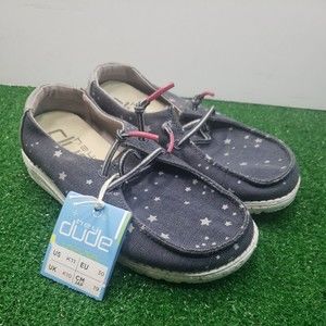 Hey Dude Wendy Youth Cat Eye Navy Lightweight Slip On Casual Shoes KIDS 11